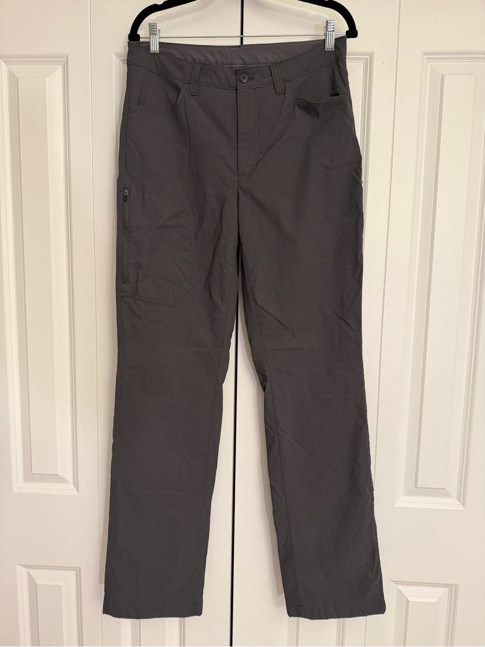 Eddie Bauer Men's 32x34 Fleece Lined Tech Pants Gray Hiking Outdoor
